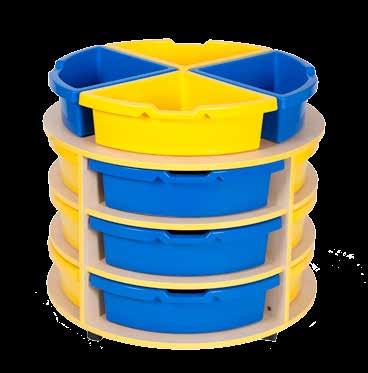 Classroom Furniture 18 Circular Quad Unit Storage Tray Unit Artroom Storage The Circular Quad unit provides flexible storage space for anything from stationery to craft supplies or even science