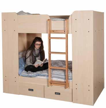 Study Beds & Bunk Beds 07 Skipton Study Bed The Skipton Study Bed provides a practical solution for shared boarding houses or
