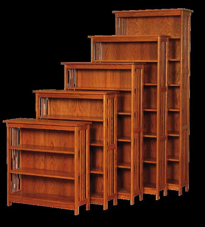 x 12 1 2" x 84"h - 6 Adjustable Shelves 30" Wide Bookcases 1352-30" x 12 1 2" x 30"h - 2 Adjustable Shelves 1353-30" x 12 1 2" x 36"h - 2 Adjustable Shelves