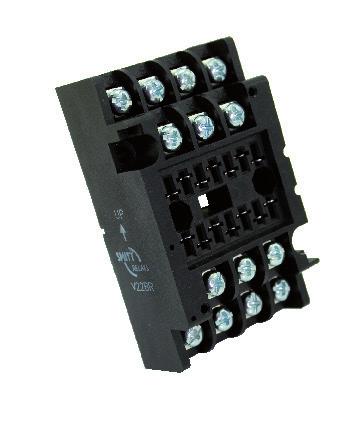 V29 Screw socket, wall mount, front connection (9 mm terminals) Screw socket, wall mount, front