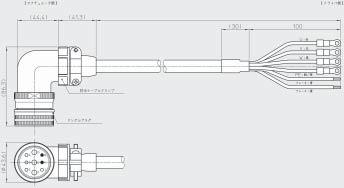 The relay cable is required for connecting SHA series to HA-8 driver. Standard cable lengths are 3, 5 and 1m. Relay Cable (for motors) Actuator model No.