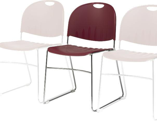MULTI-USE EDUCATION 2100 Series PPF UPHOL USA GSA In-Stock - See pages 66-73 11mm Solid Steel Rod Contoured Seat and Back Injection Molded Textured Polypropylene Seat and Back White Protective Floor