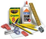 First Grade Supply List 1 bottle school glue 12 glue sticks 24 sharpened pencils 2 large pink erasers 1 highlighter 2 boxes of tissues 1 pencil box 1 large container of Clorox wipes 1 roll of paper