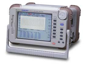 Optical Spectrum Analyzer AQ6331 Features Compact and lightweight Approx. 315 (W) x 200 (H) x 225 (D) mm and only 10 kg., yet offers a light source for wavelength calibration and printer as standard.