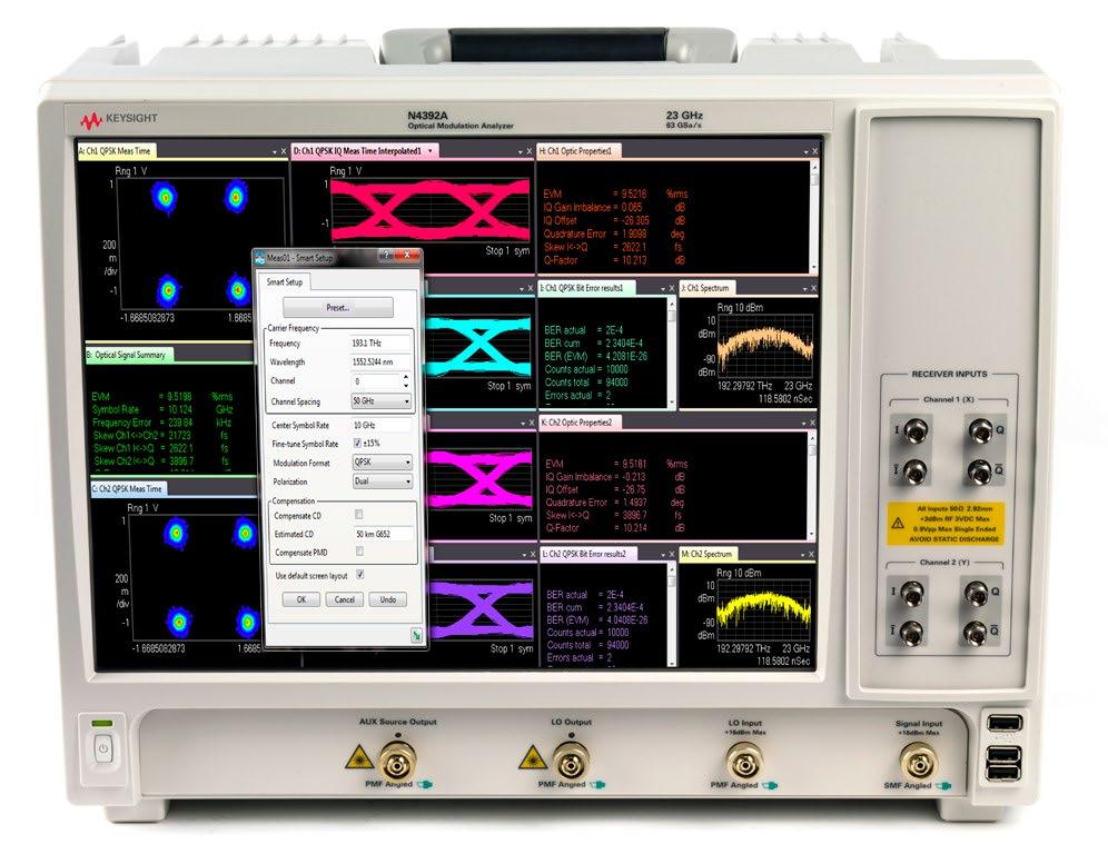 You will no longer have to ship your optical modulation analyzer to service once a year for optical performance verification and recalibration.