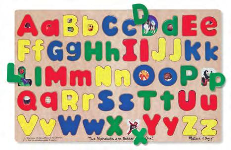 With so many letters (each letter in the alphabet in both uppercase and lowercase), children can find infinite ways to play!