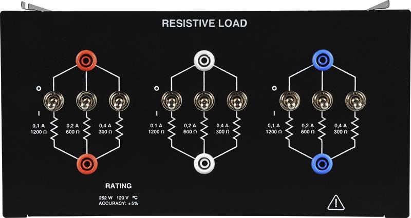 Low-Voltage Resistive Load (Optional) 8311-A0 The Resistive Load, Model 8311-A0, is similar to and shares the same specifications as the Resistive Load, Model 8311-00 (120/208 V 60 Hz).