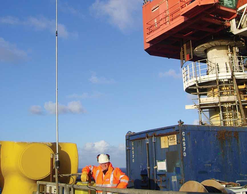Japanese antennas - when only the best will do! Kenny Mackintosh s CHA-250B is installed on a North Sea oil platform, it has to withstand winds up to gale and hurricane force - all without guys.