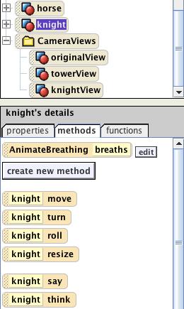 Step 2: Anima)on Click on knight in the object tree.