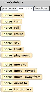 Following that, drag in a horse move forward command and select 1