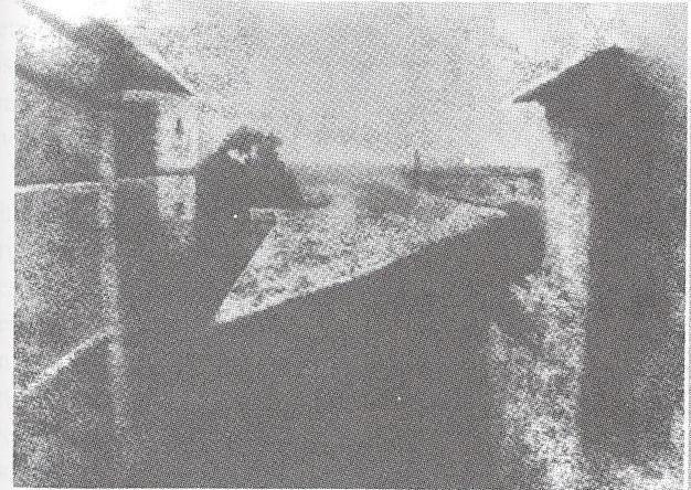 First Photograph Taken 1826, in France, by Joseph Nicephore Niepce (1763 1833). The picture is of his estate courtyard.