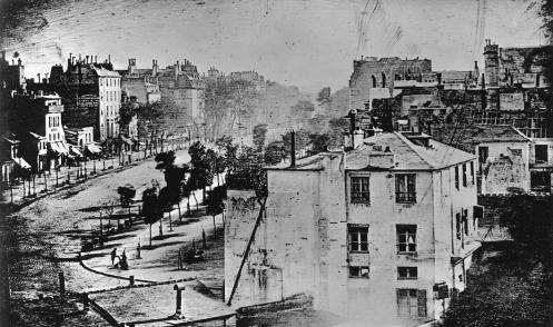 Louis Jacques Daguerre The first known photo of a person Paris