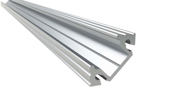 186 LINEAR LIGHTING LINEAR LIGHTING 187 PROFILE EXCALIBUR The Excalibur is a 45 surface mount profile that allows you to