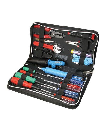 1 19PC ELECTRONIC REPAIR TOOL KIT 20pc Electronic Tool Kit Compact tool kit for basic electronic projects heavy duty plastic