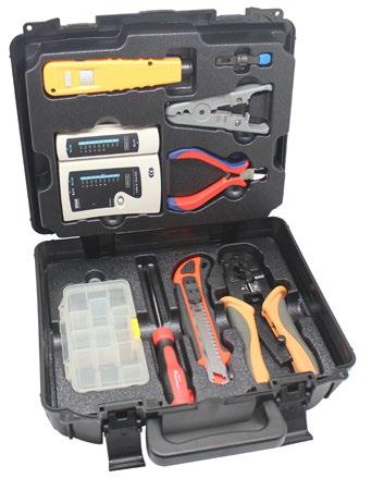 INSTALLATION TOOLS 81pc Network Installer s Kit Ideal for Network Installers and MIS Managers PVC zipper case with pallet 7pc Folding Hex Key Set Metric Sizes 2-in-1 Mini Screwdriver (Slotted and