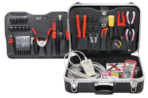 Hex Key Wrench Components Storage Box Digital Multimeter W/Holster Network Cable Tester ABS Molded Case w/ 2 Pallets TNK-4020 FIG.