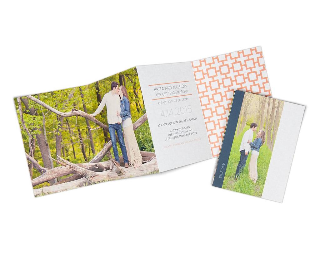 greeting cards and envelopes Order double-sided greeting cards, save the dates, thank you cards, and more featuring photos from your session.