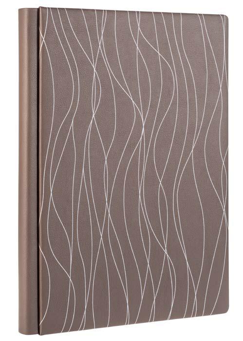 ECO-LEATHER WAVE AVAILABLE IN: Photographic Album / Offset Album / Fine Art Album Made in quality synthetic leather. Available in 3 colors, with rounded edges.
