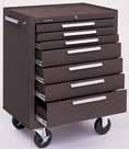 Material Handling 7-Drawer Roller Cabinets with 5 diameter casters Model 277 accommodates any 26 wide chest, chest base or chest riser Model 297 accommodates any 26 or 28 wide chest, chest base or