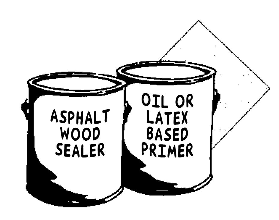Additionally, asphaltum should be applied a minimum of three (3) feet up the inside of the column shaft and inside wall of a wooden base.