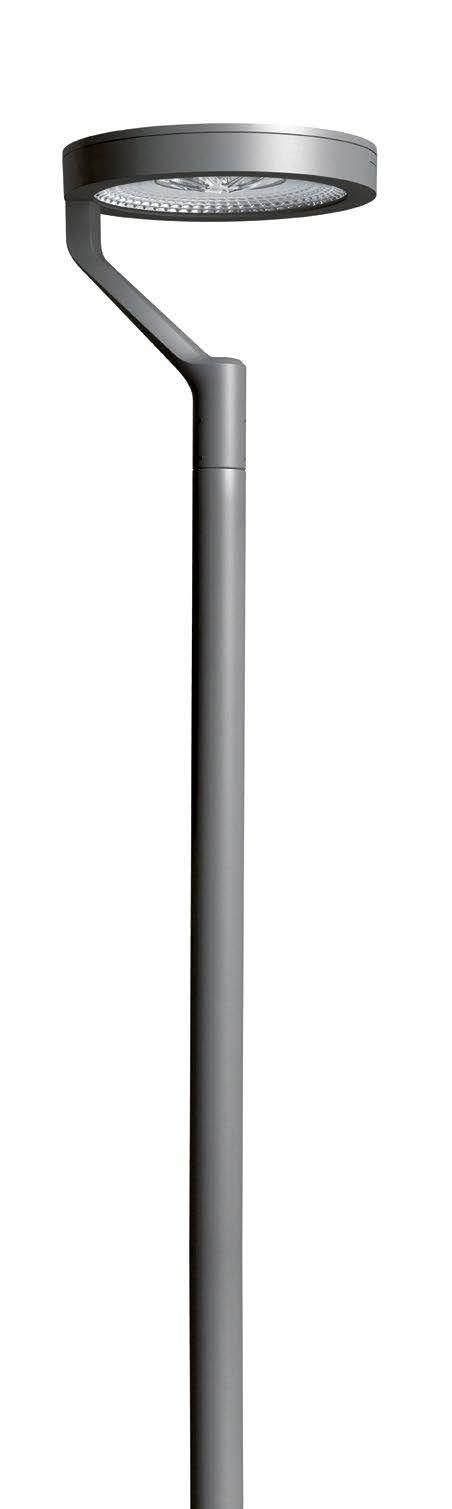 180 Pole and catenary luminaires 181 1 High pressure die-cast aluminium single-arm asymmetric
