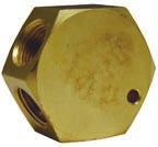 ½" ¼" D3408 Flat Hex Manifolds Feature: designed to lay flat on the floor, safely