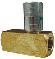 Brass Flow Control Valves Series F provides precision flow control and full shutoff in one flow direction, automatically allows unrestricted