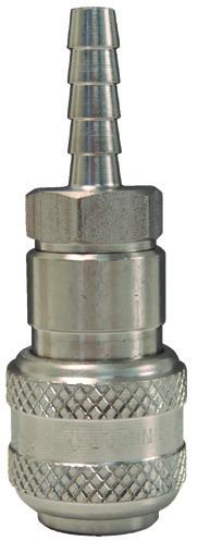 Air Chief Industrial Interchange Quick-Connect Couplers couplers shut-off when disconnected pressure rating: 300 PSI temperature range: -40 F to 250 F interchanges with many other manufacturer's