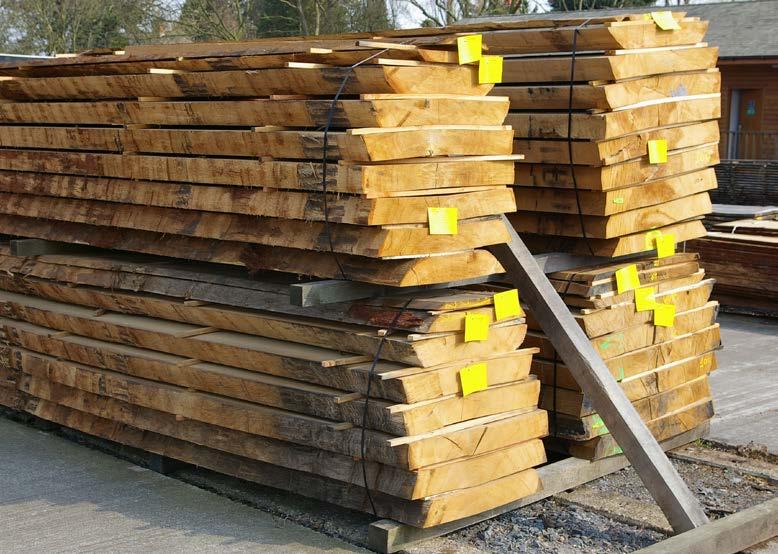in timber selection. Through and through or cut with one square edge, our longest and straightest seasoned logs are allowed to stabilise for two to five years.