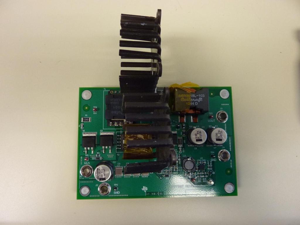 Board Top with Heatsinks on D1 and