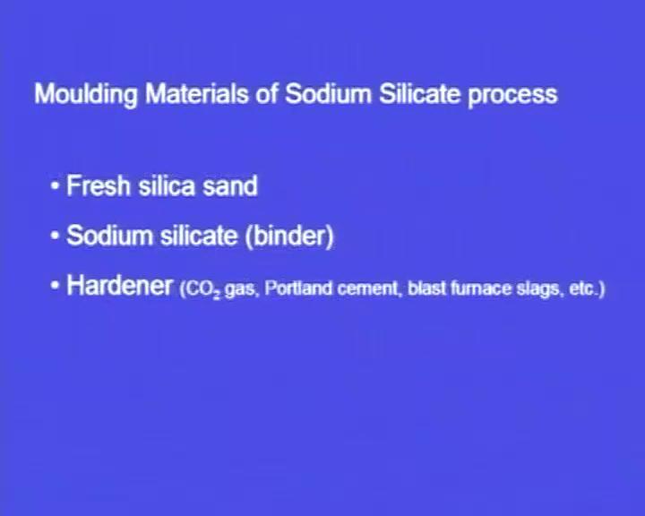 (Refer Slide Time: 08:48) This sodium silicate molding, we can overcome the major drawbacks which we will be facing in the conventional green sand