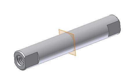 Create a Simple Part You create a simple rod part from scratch by combining a number of 3D features.