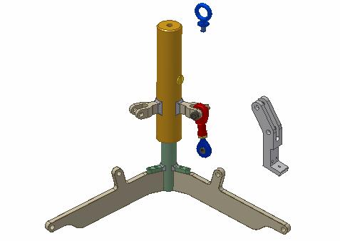 Placing Components in an Assembly Your first task it to add the claw and lift ring parts to the top-level assembly. Assembly Constraints You position these parts with assembly constraints.