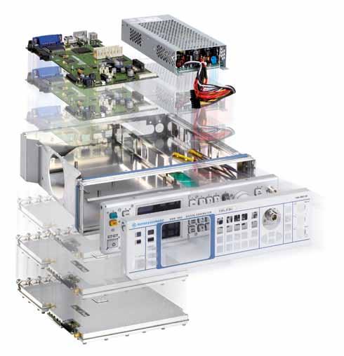 Flexible service concept Servicing on-site or at a Rohde & Schwarz service center The R&S SMB100A is designed for maximum reliability and easy servicing to maximize uptime in all application fields