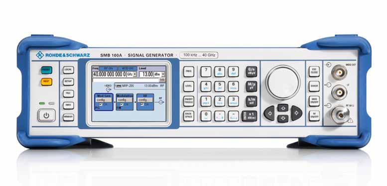 R&S SMB100A RF and Microwave Signal Generator At a glance The compact, versatile R&S SMB100A RF and microwave signal generator with a frequency range up to 40 GHz provides outstanding spectral purity
