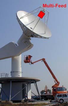 System Characteristics Antenna 4 7 m Prime-Focus-Antenna is a multi band antenna covering the range from 1-26.5 GHz.