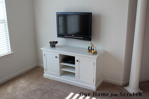 Media Center Woodworking Plans by Our Home