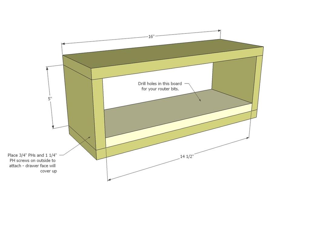 [20] Build your router bit box as shown above.