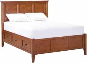 1300AF/AF McKenzie Twin Storage Bed 45"W x 79-1/2"L x 50-3/4"H Footboard: 19-1/2"H Deck: 17-1/2"H Three spacious