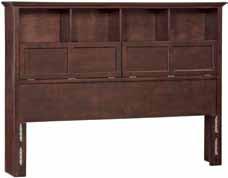 McKenzie Twin Bookcase Headboard 45"W x 14"D x 50-3/4"H Compatible with most Hollywood bed