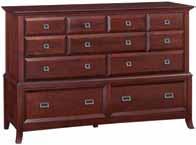 56"W x 19-1/4"D x 42"H One drawer features jewelry