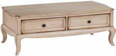 spacious drawers are designed to open from both sides.