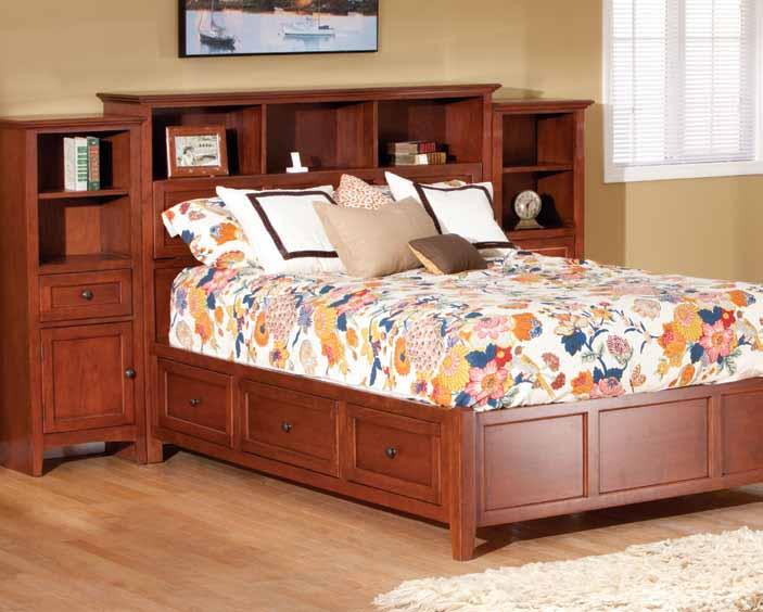 McKenzie Bedroom McKenzie Bookcase Storage Beds This bed is the ultimate in functional storage space, beauty and quality.
