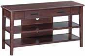 Spacious drawer features metal ball bearing  Stayton Media Console 44"W x 16"D x