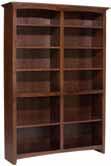 McKenzie Bookcases & Media Collection 1526AE 26-1/2"W x 84"H 1524AE 26-1/2"W x 72"H McKenzie 24" Wide Bookcases Overall unit depths are 13-1/4"D on all sizes.