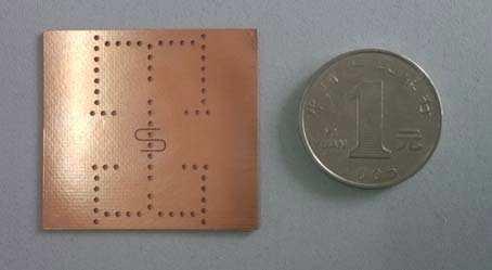 Figure 7 shows a photograph of the fabricated dual-band BPF with the chip size of 4 mm 37 mm.58 mm.