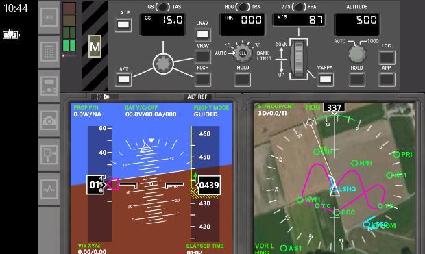 In version 2.0 the pilot has to manually select these options on the DISPLAY CONTROL-panel.