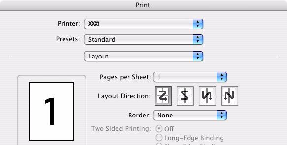 For Multiple Pages, set the number of Pages per sheet (up to 16). b. Select the desired Layout Direction for the pages. c.