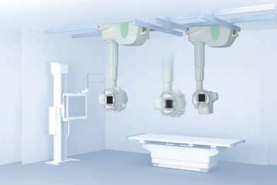 Xray stand A movable range of 16 to 75 from the center of the exposure allows you