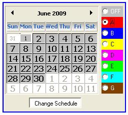 Create a New Schedule by Manual Entry An alternate method allows for a schedule to be manually entered in the WEB I/O.